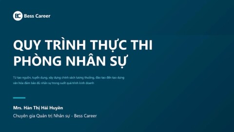 Quy trình Thực thi Phòng nhân sự